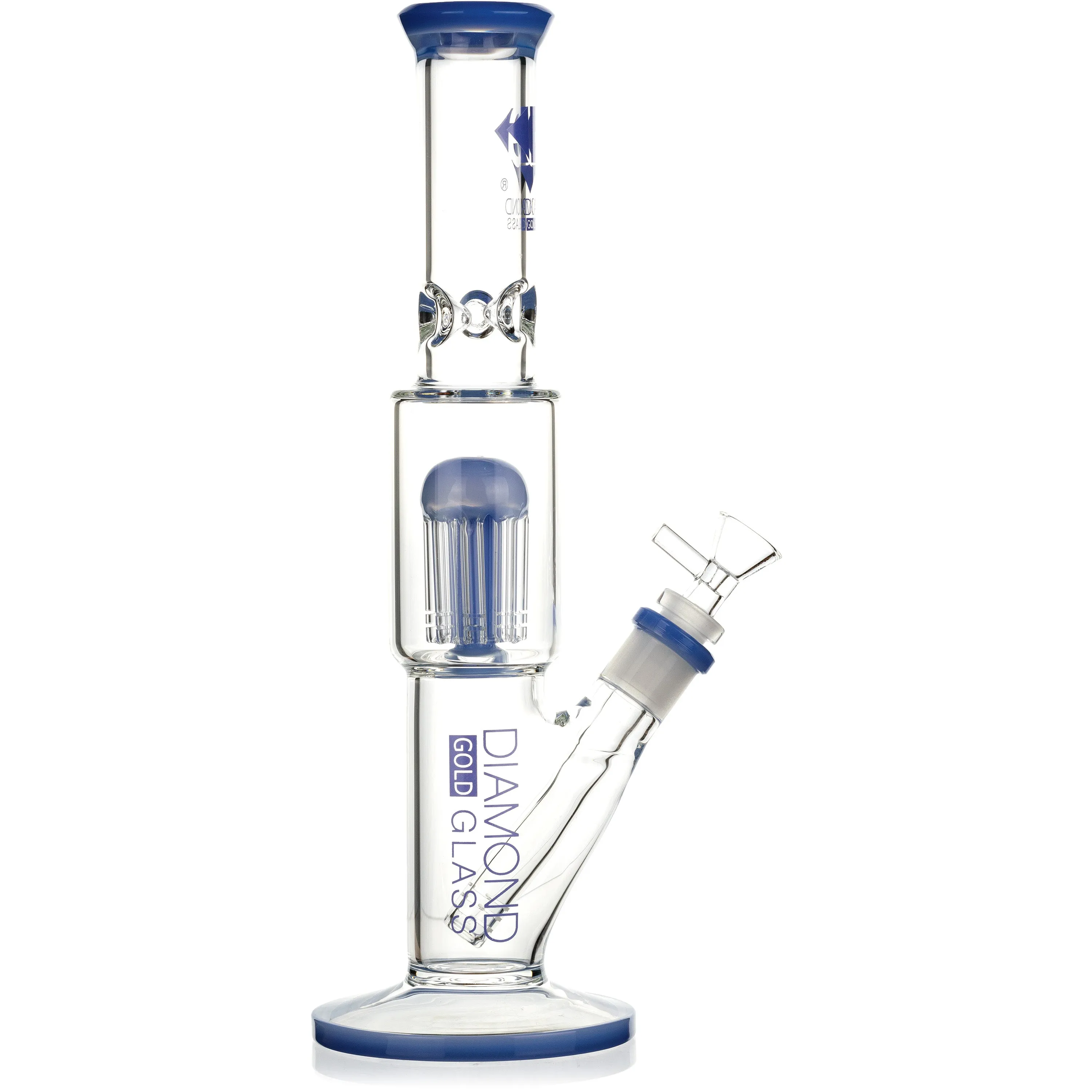 12 Straight 8-Arm Tree Percolator Bong, by Diamond Glass