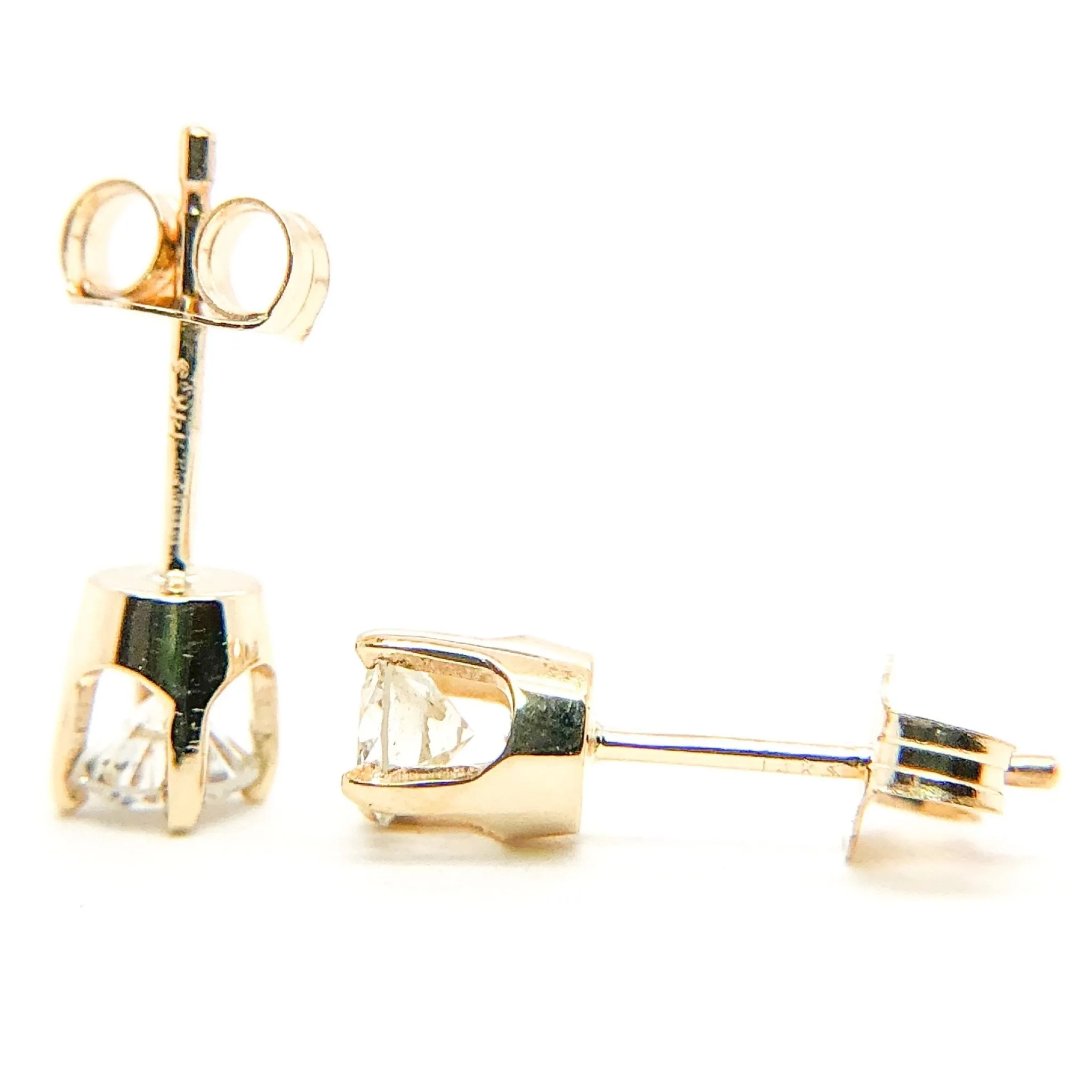 14K Y Gold 0.50cttw Diamond Studs