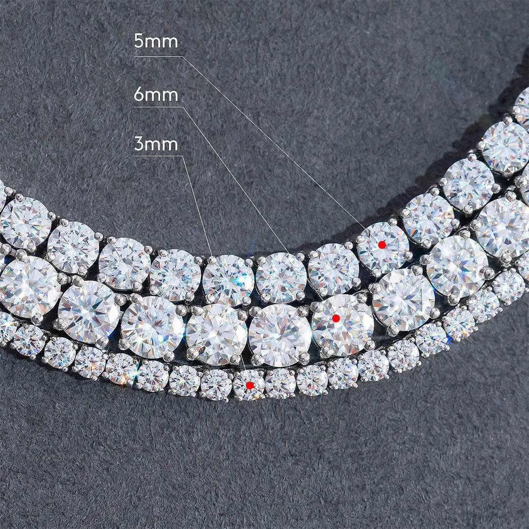 925 STERLING SILVER VVS MOISSANITE TENNIS BRACELET