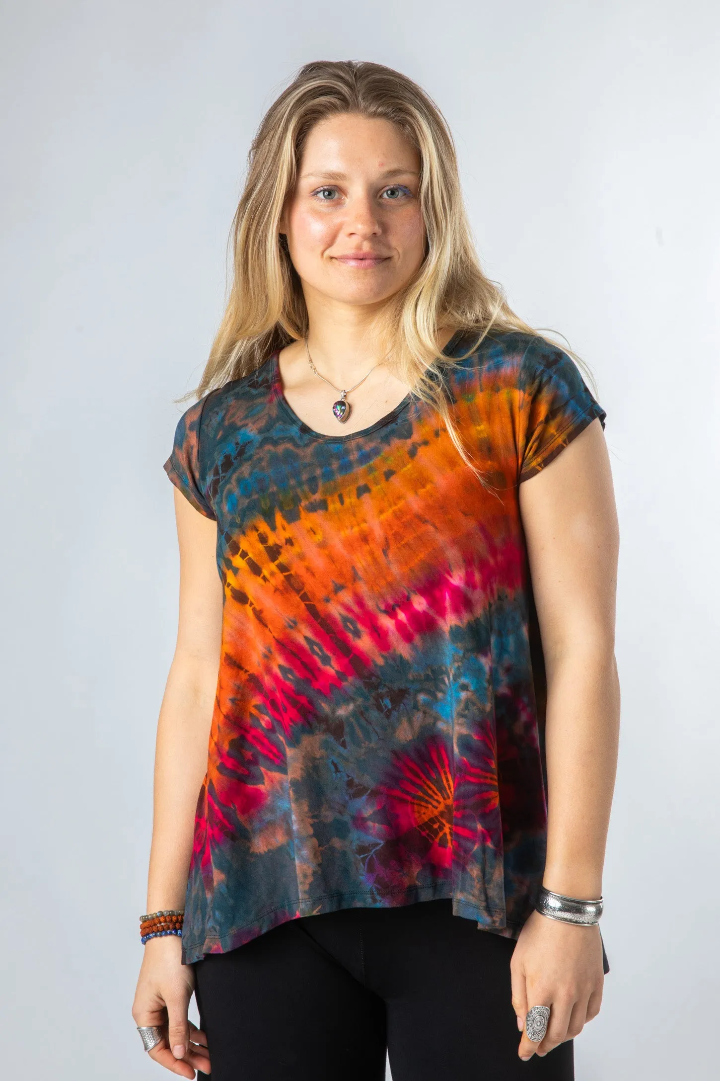 Ahana Tie Dye Short Sleeve Shirt