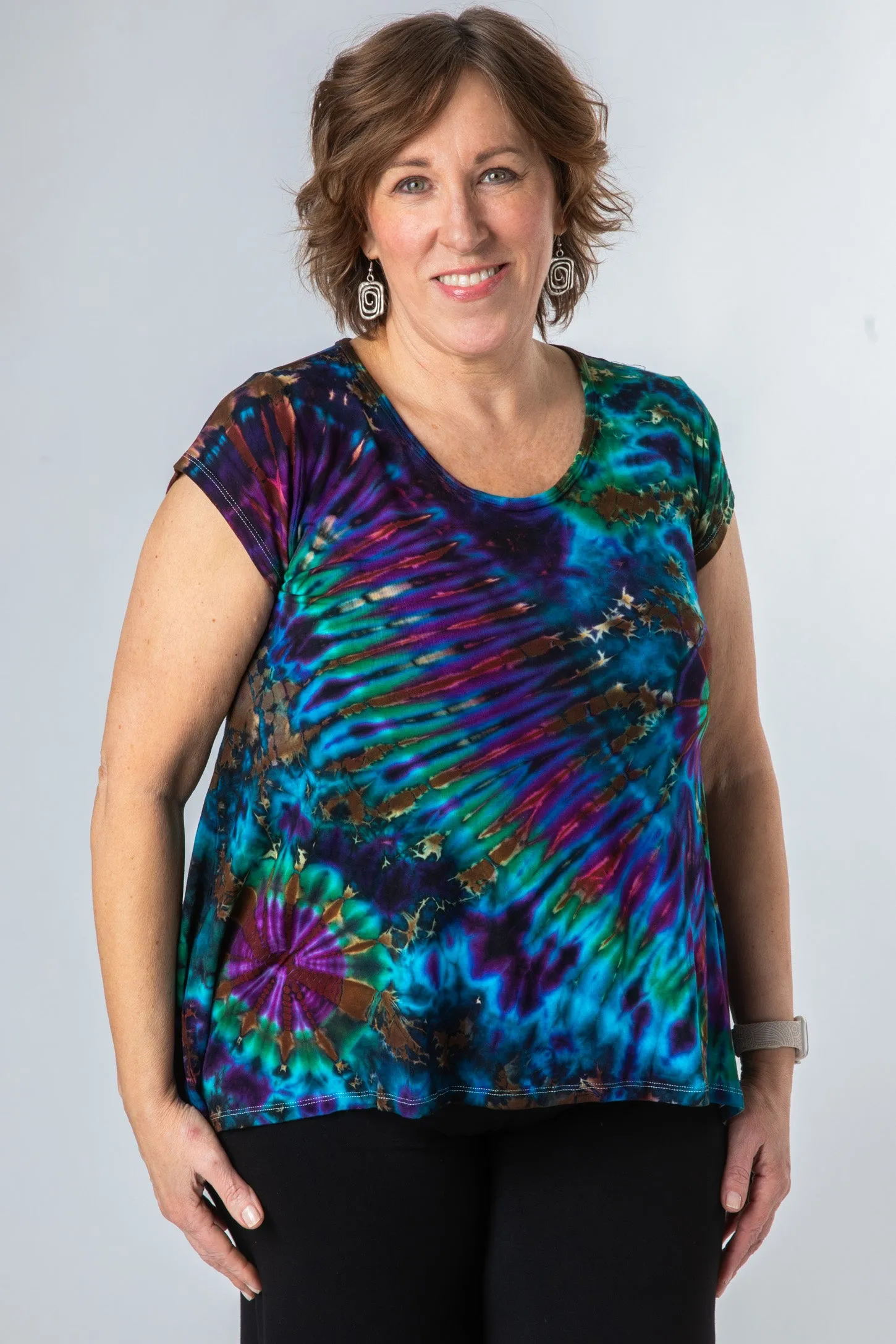 Ahana Tie Dye Short Sleeve Shirt