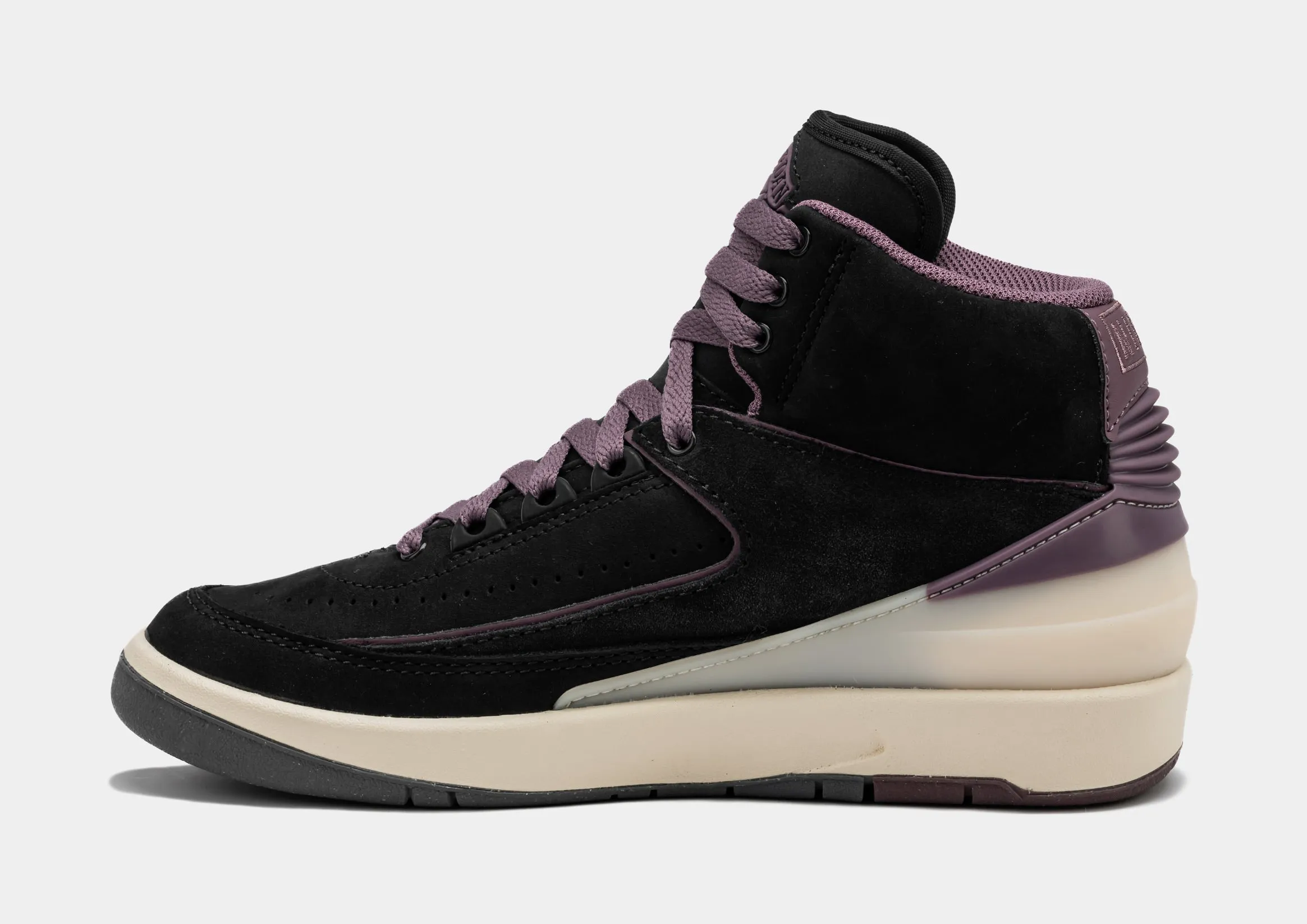 Air Jordan 2 Retro Off Noir Womens Lifestyle Shoes (Off Noir/Ice Cool Grey/Mauve)