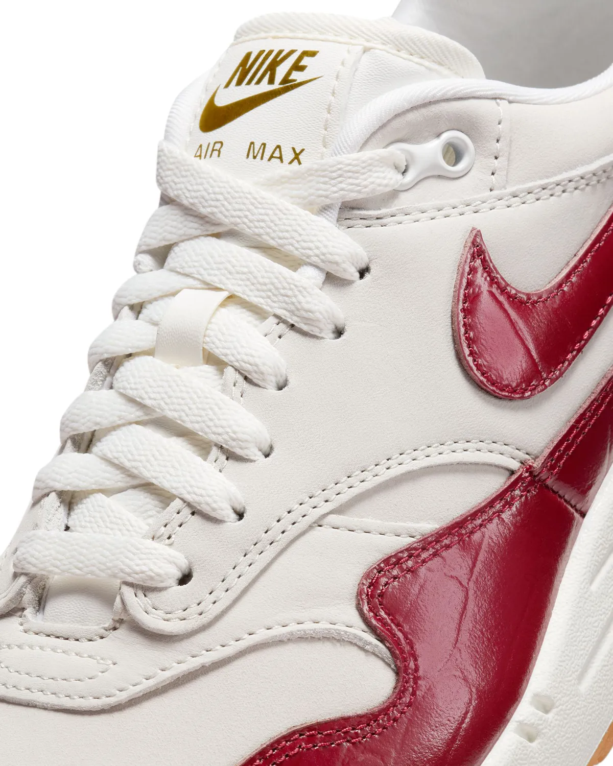 Air Max 1 LX Sail/Team Red-Sail-Gum Light Brown (Womens)