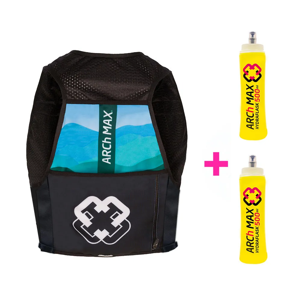 ARCh MAX Hydration Vest 6L Unisex Blue   2 Hydraflask 500ml