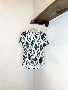 Aztec Western Button Up