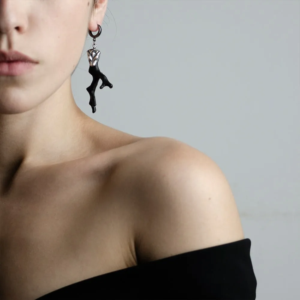 Black Coral earring