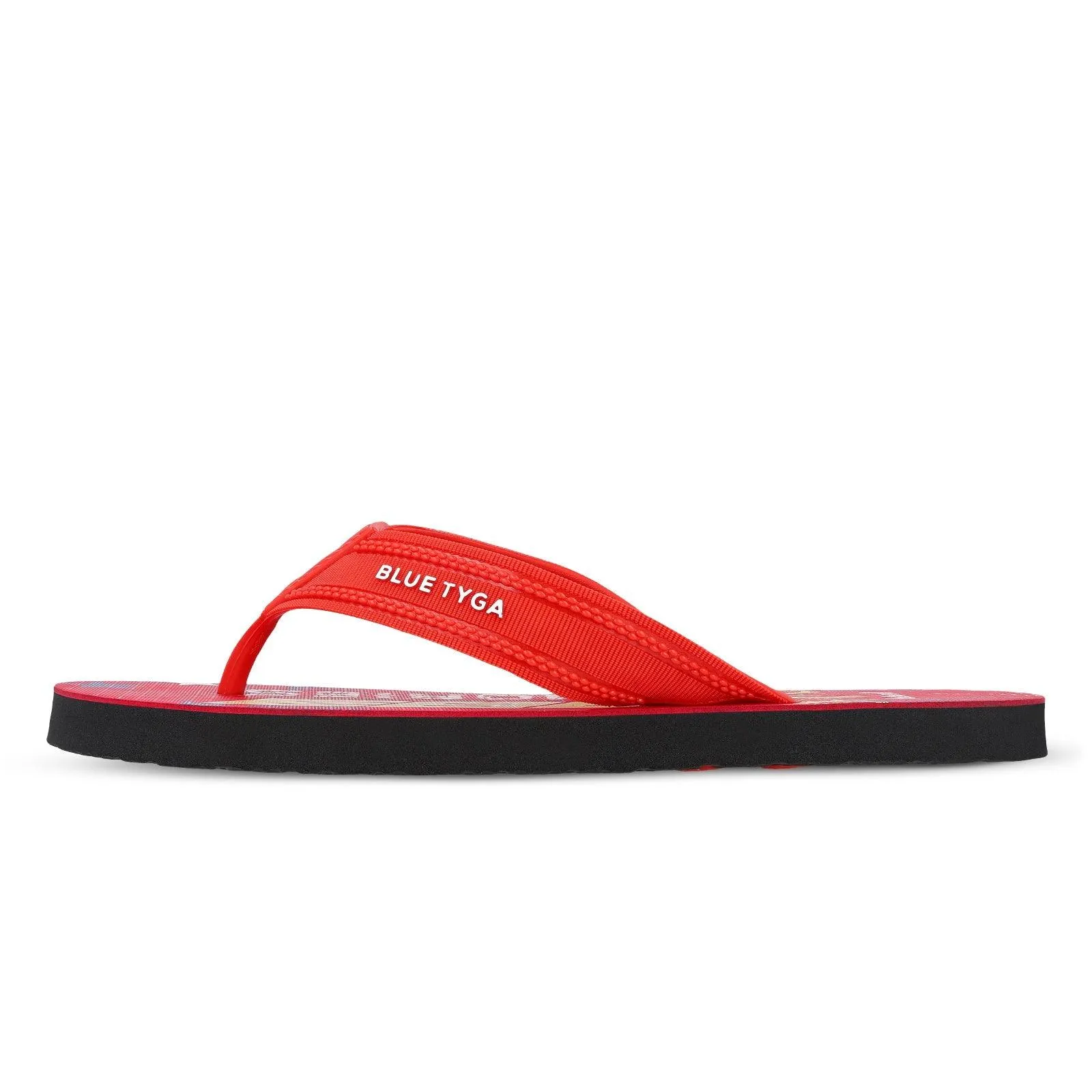 Blue Tyga Boys Flip Flop Thong  - HG167 Red Black