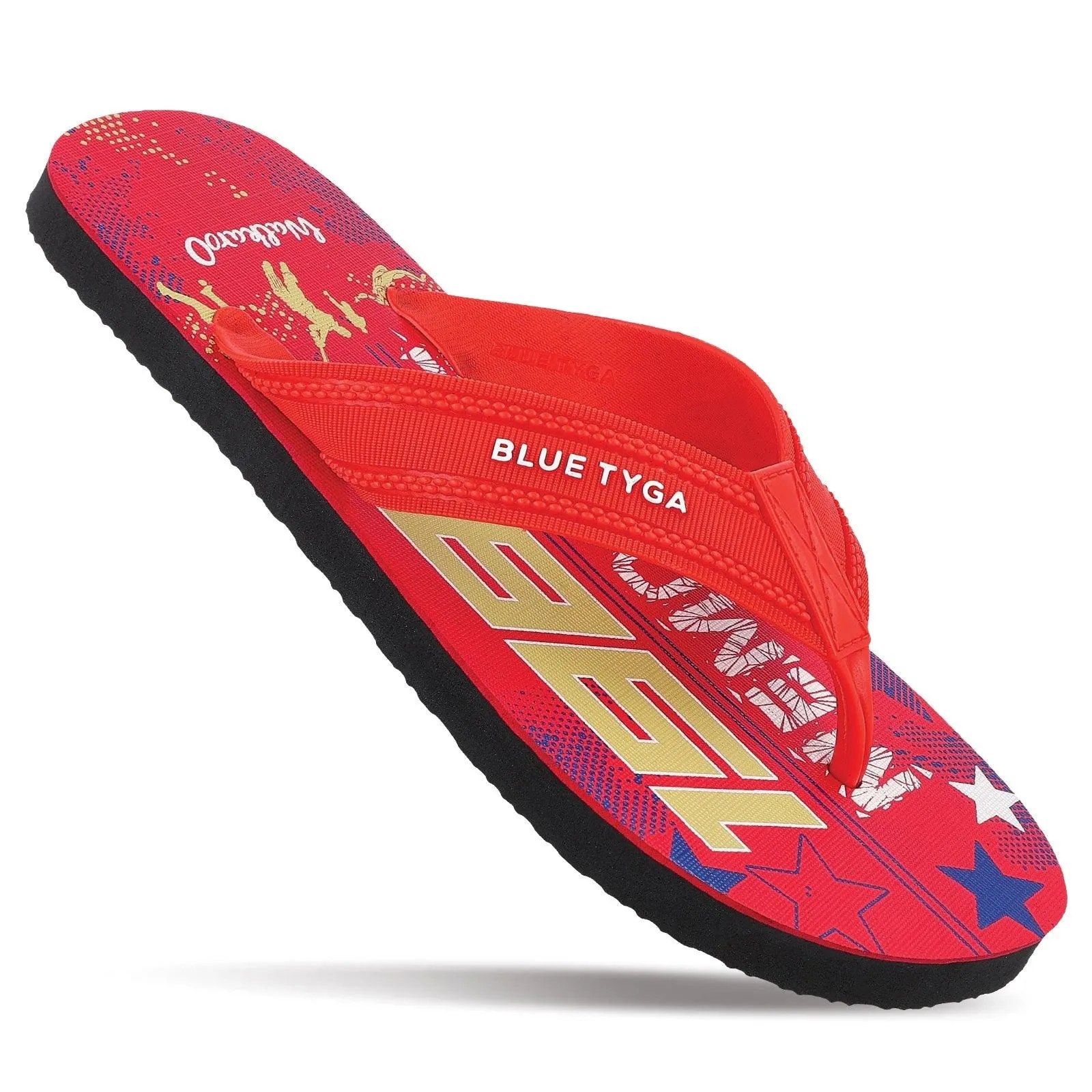 Blue Tyga Boys Flip Flop Thong  - HG167 Red Black