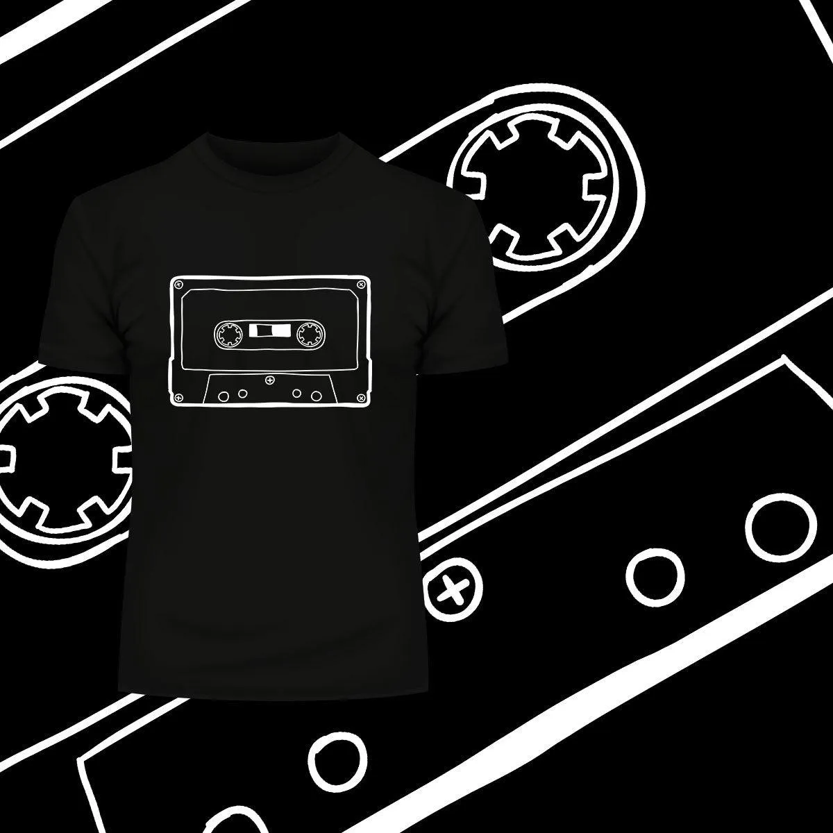 Cassette tape recording Unisex T-shirt for Cool Retro Old Fashion Mind