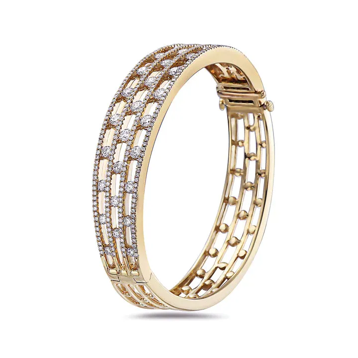 CHARLES KRYPELL Diamond Air Triple Row Bracelet