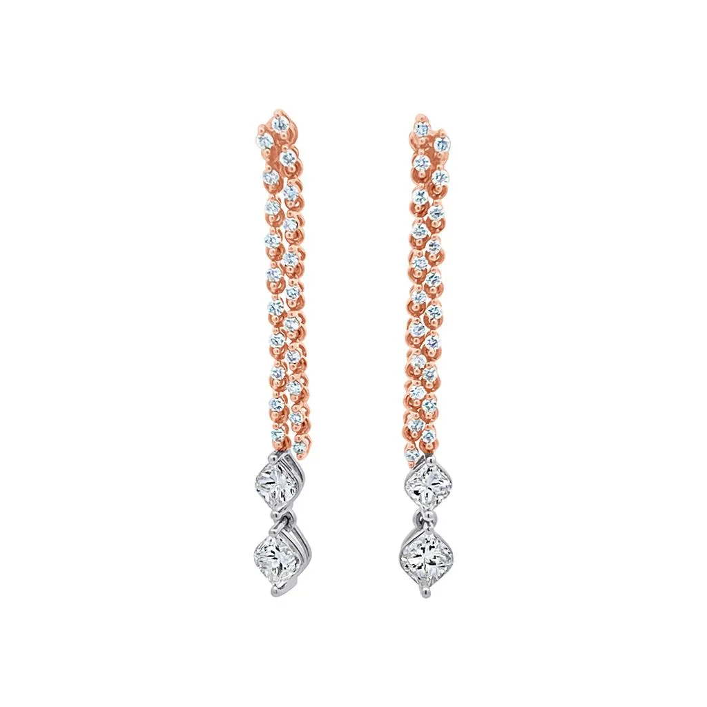 Clara by Martin Binder Diamond Dangle Earrings (1.05 ct. tw.)