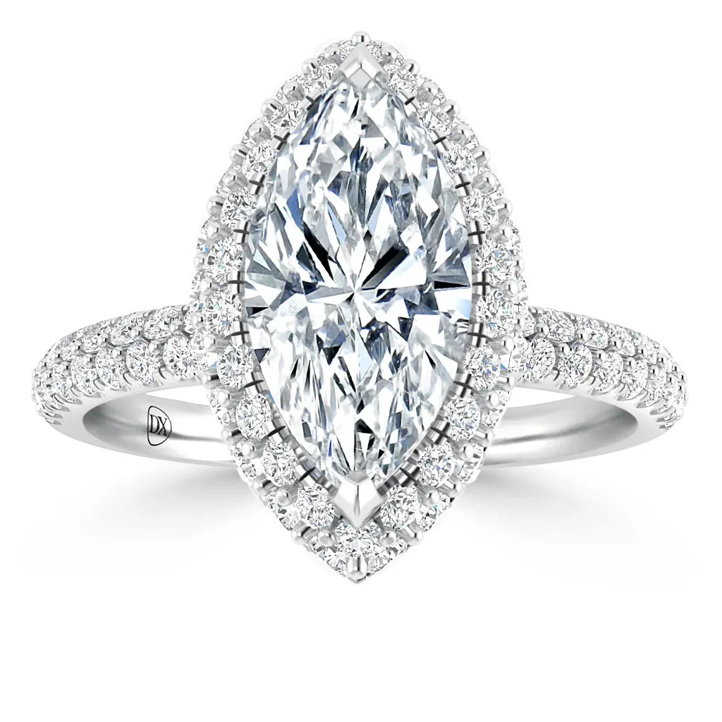 Claudia - 18ct White Gold - Marquise