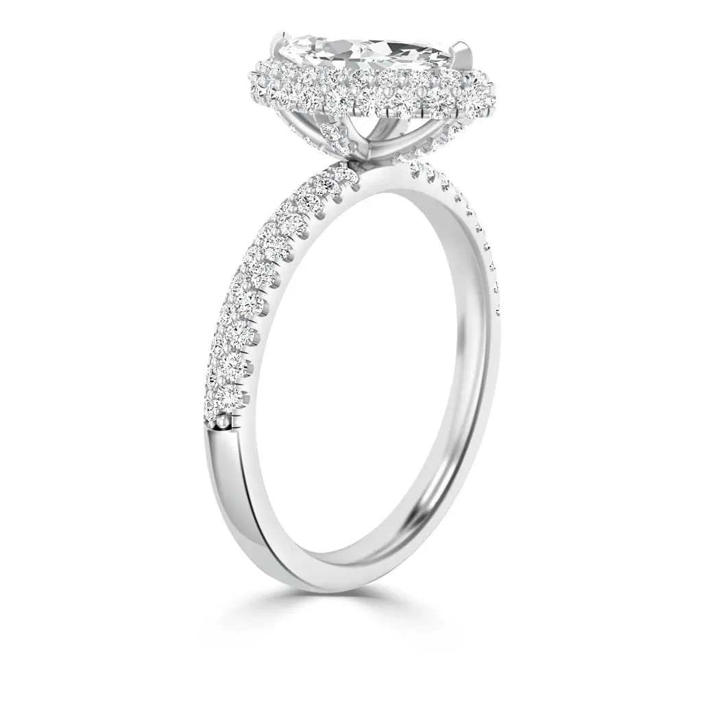 Claudia - 18ct White Gold - Marquise