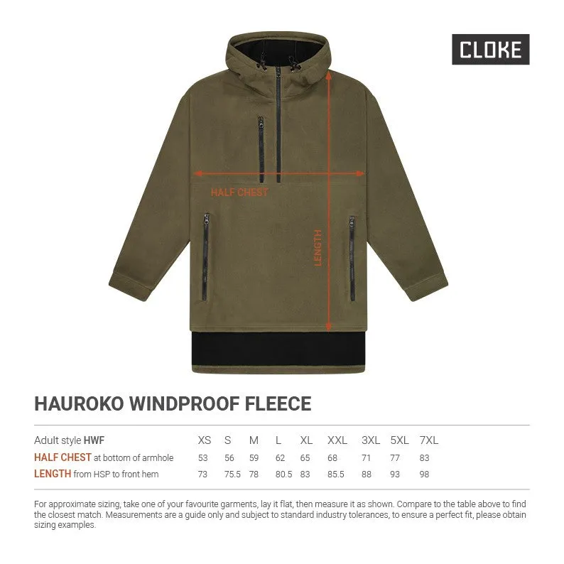 Cloke Hauroko Windproof Fleece | Unisex - Leavers Gear NZ 2024