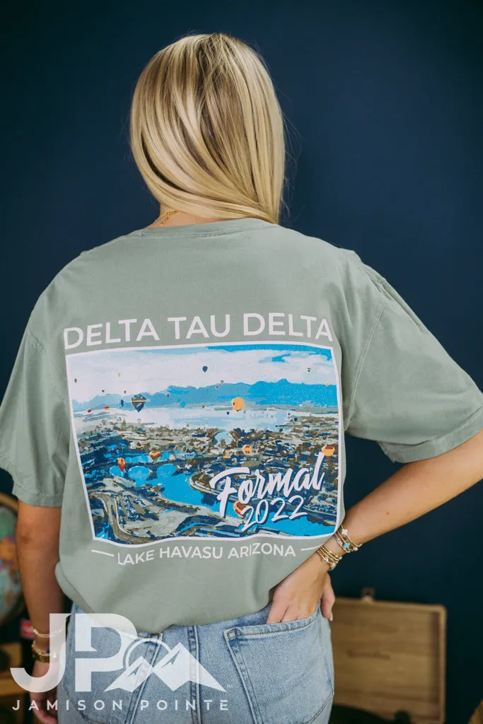 Delta Tau Delta Postcard Formal Tshirt