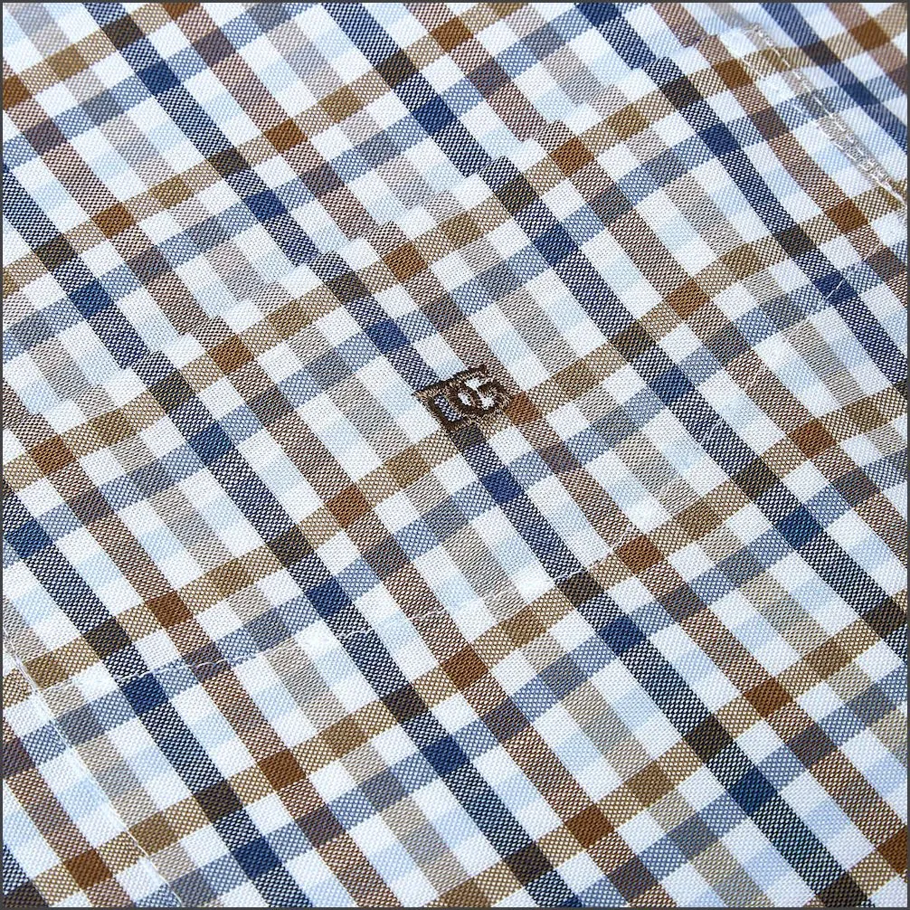 Dg's Brown Check Short Sleeve-