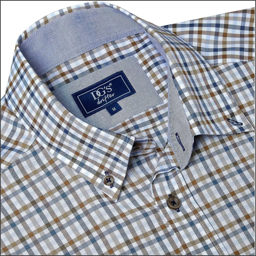 Dg's Brown Check Short Sleeve-