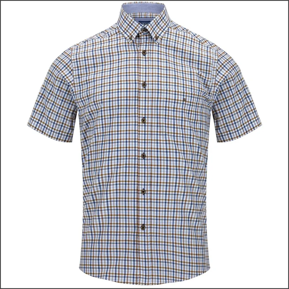 Dg's Brown Check Short Sleeve-