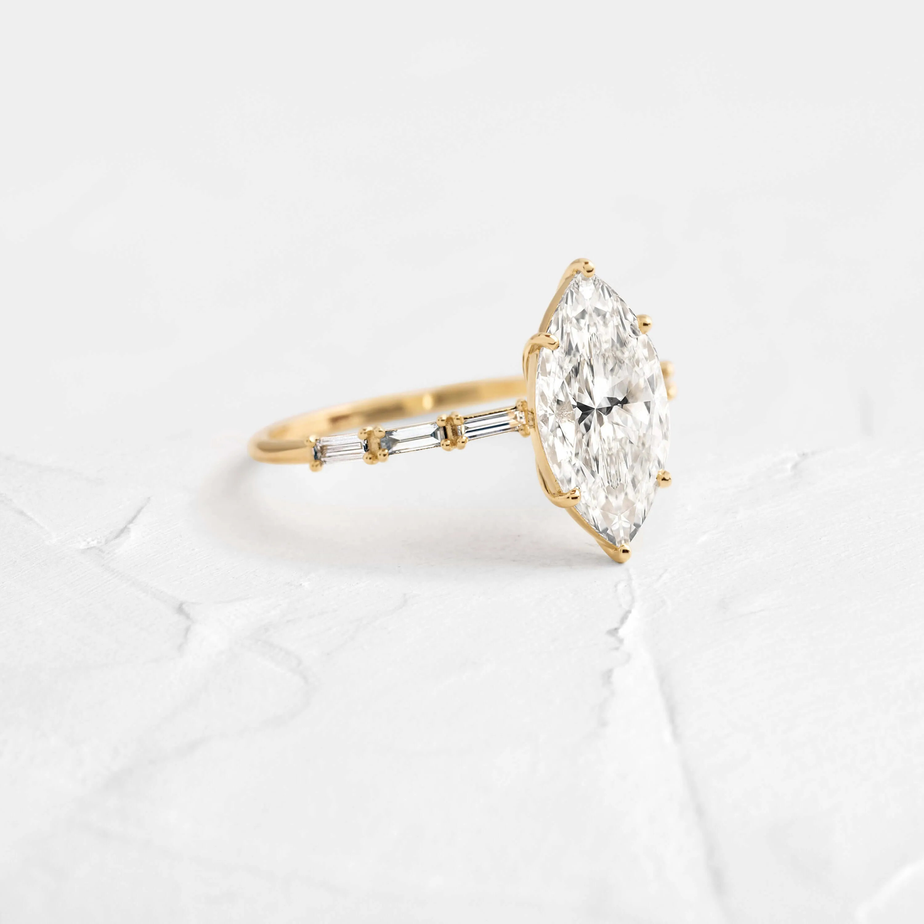 Fluency Ring, Marquise Cut