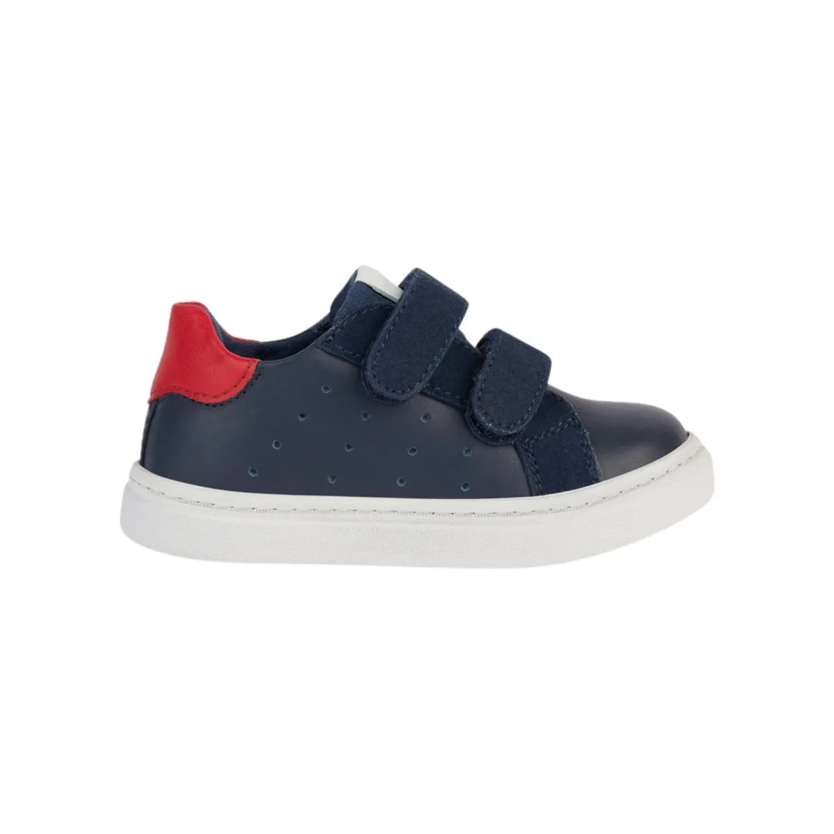 Geox Toddler's (Sizes 24-27) Nashik Navy/Red Leather