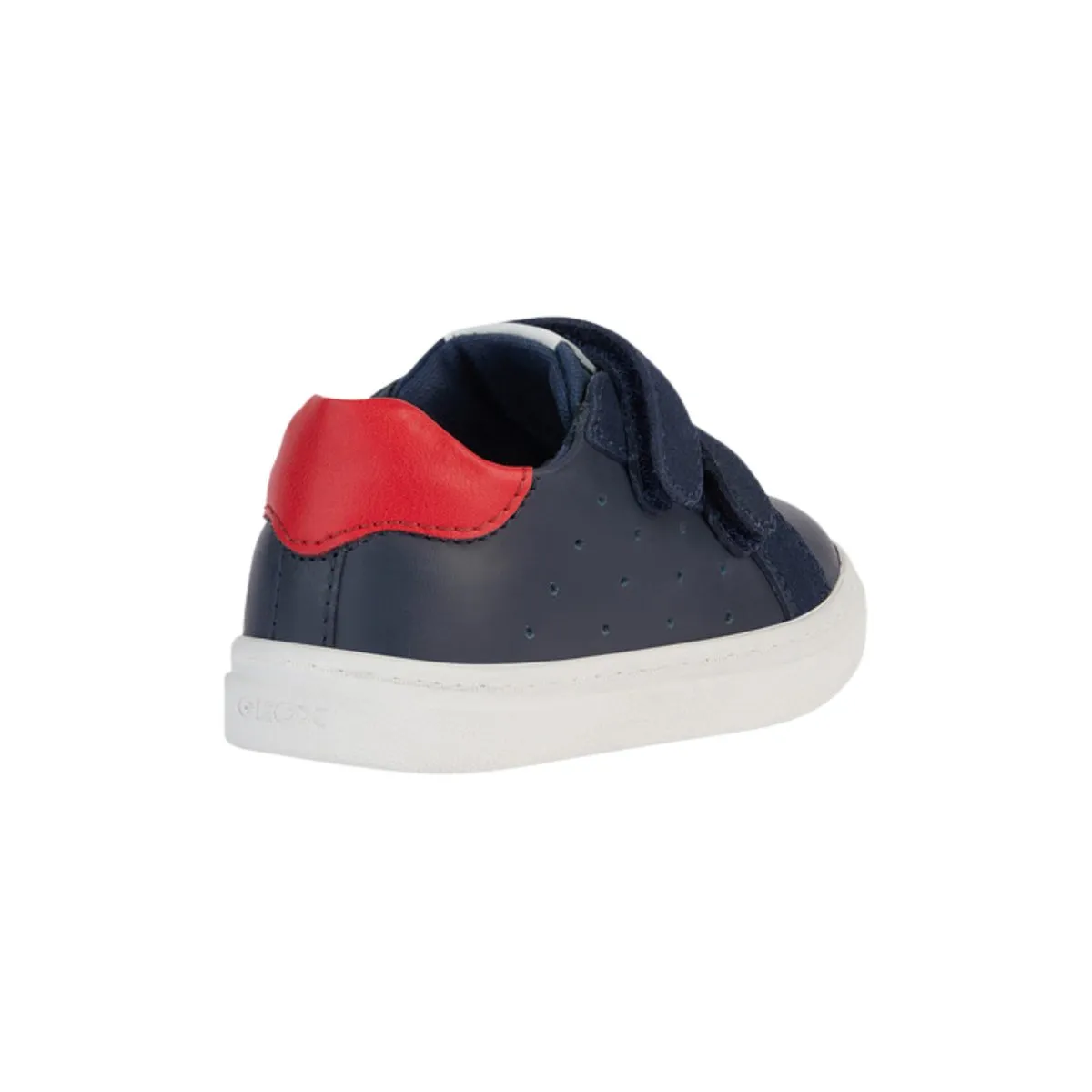 Geox Toddler's (Sizes 24-27) Nashik Navy/Red Leather