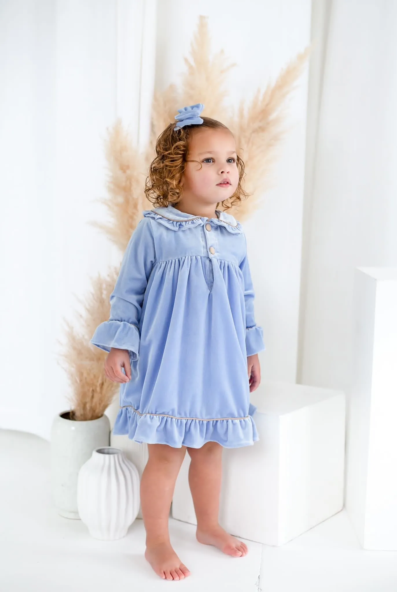 Girls Blue Luxe Nightdress