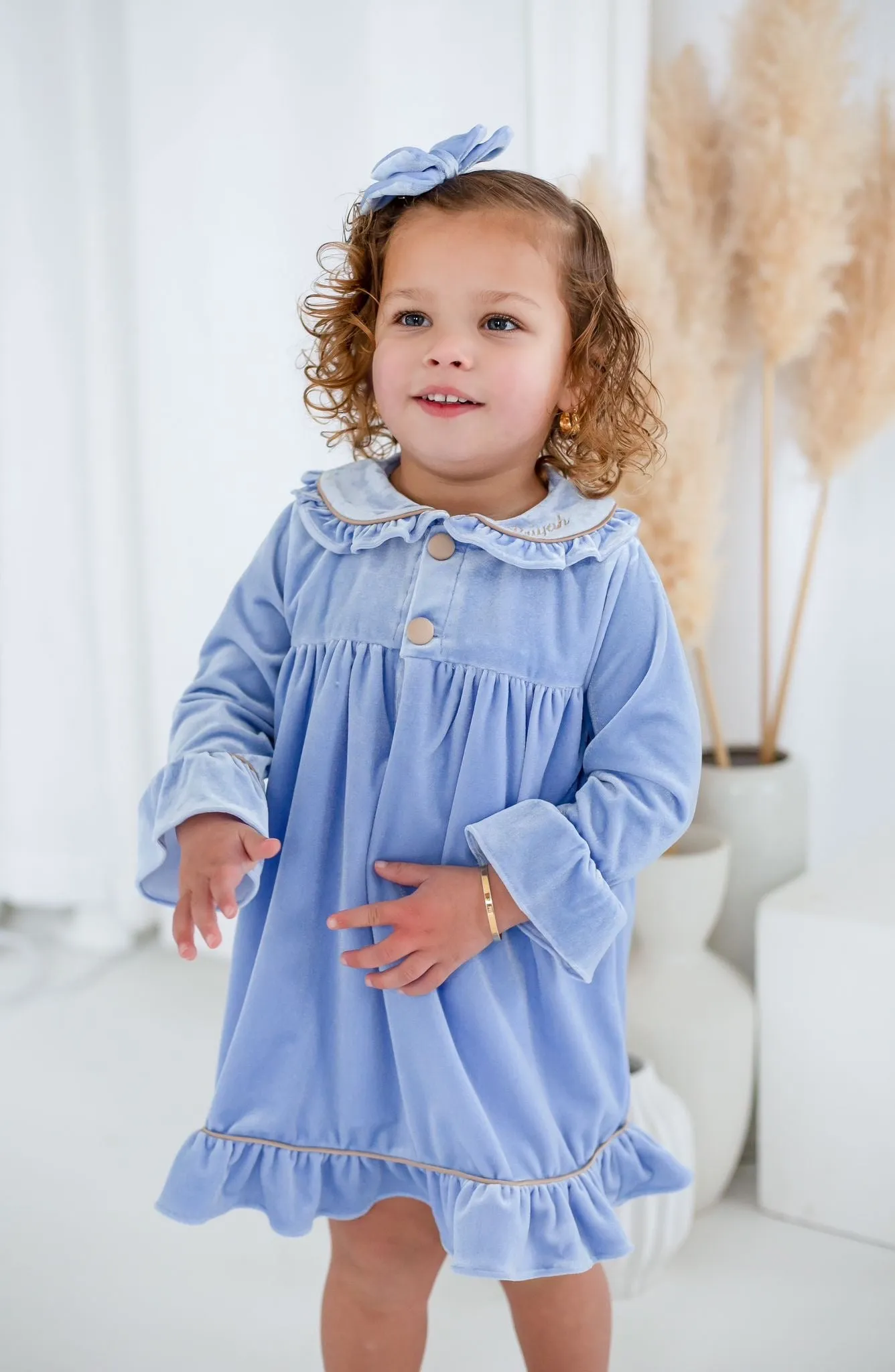 Girls Blue Luxe Nightdress