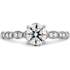 Hearts On Fire Lorelei Floral Engagement Ring Diamond Band