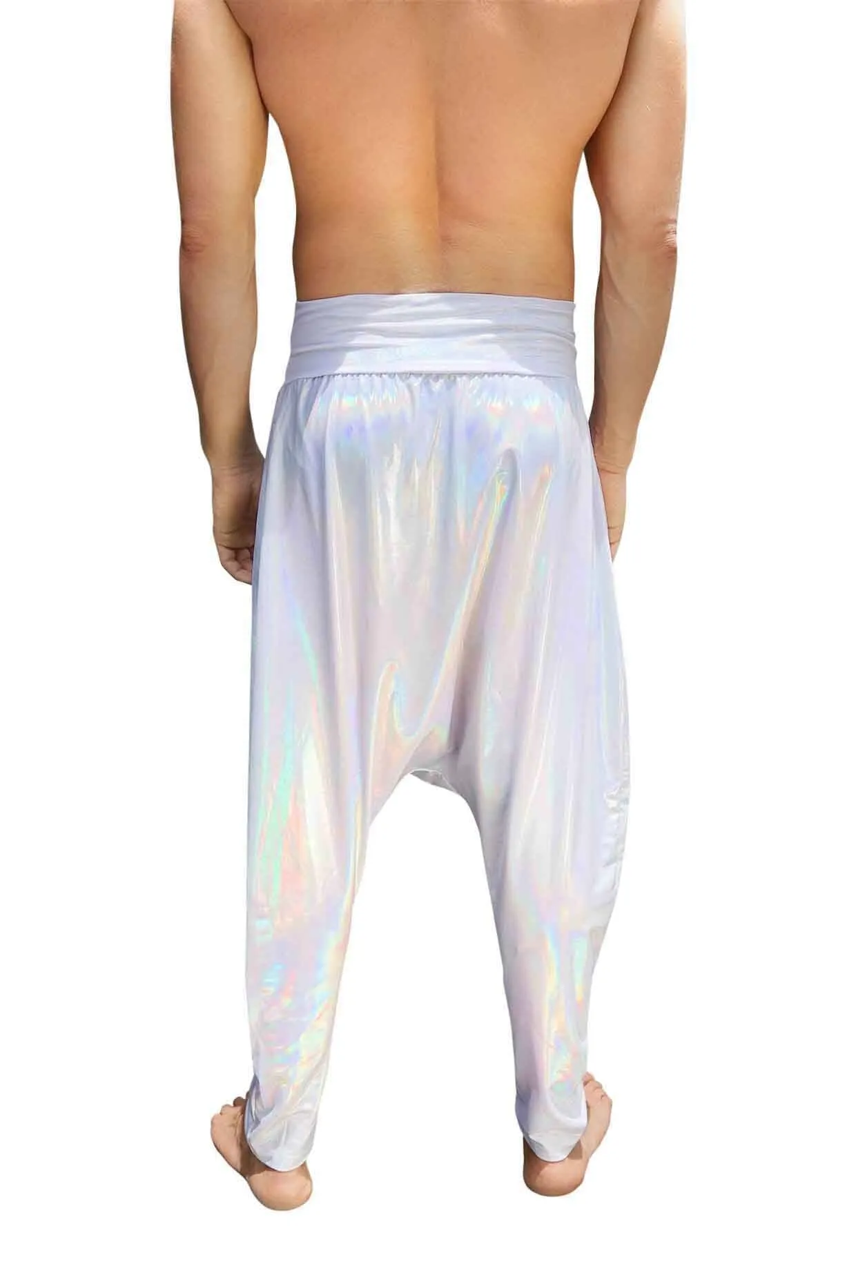 Holographic Harem Pants -  Frosted