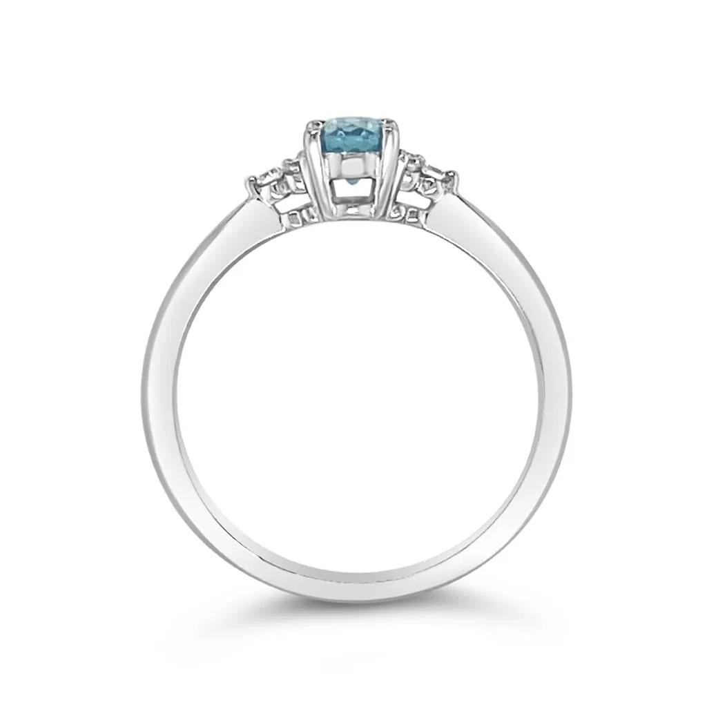 Irisa by Martin Binder Aquamarine & Diamond Accent Ring