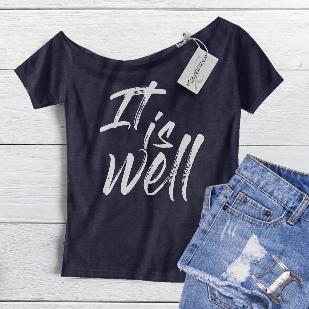 It is well  - Off the Shoulder Tee