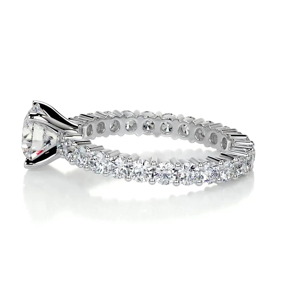 Jenna Lab Grown Diamond Ring -14K White Gold