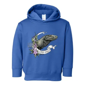 Komodo Dragon Toddler Pullover Hoodie, Reptile Monitor Lizard Kids Top