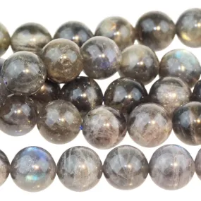 Labradorite 10mm Round AA Grade 15-16 Inch