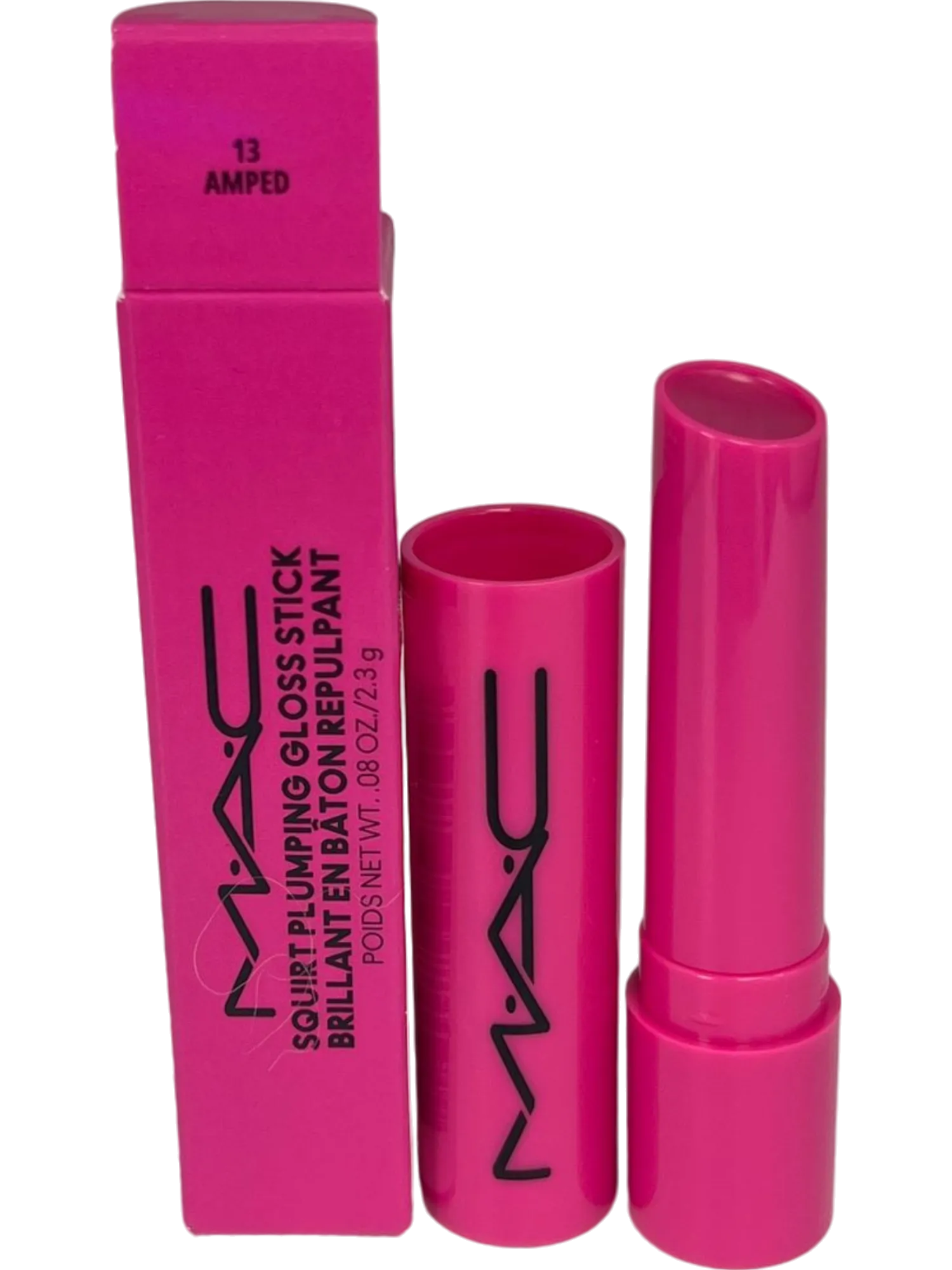 MAC Pink Squirt Plumping Gloss Stick Amped Lip Balm Treatment