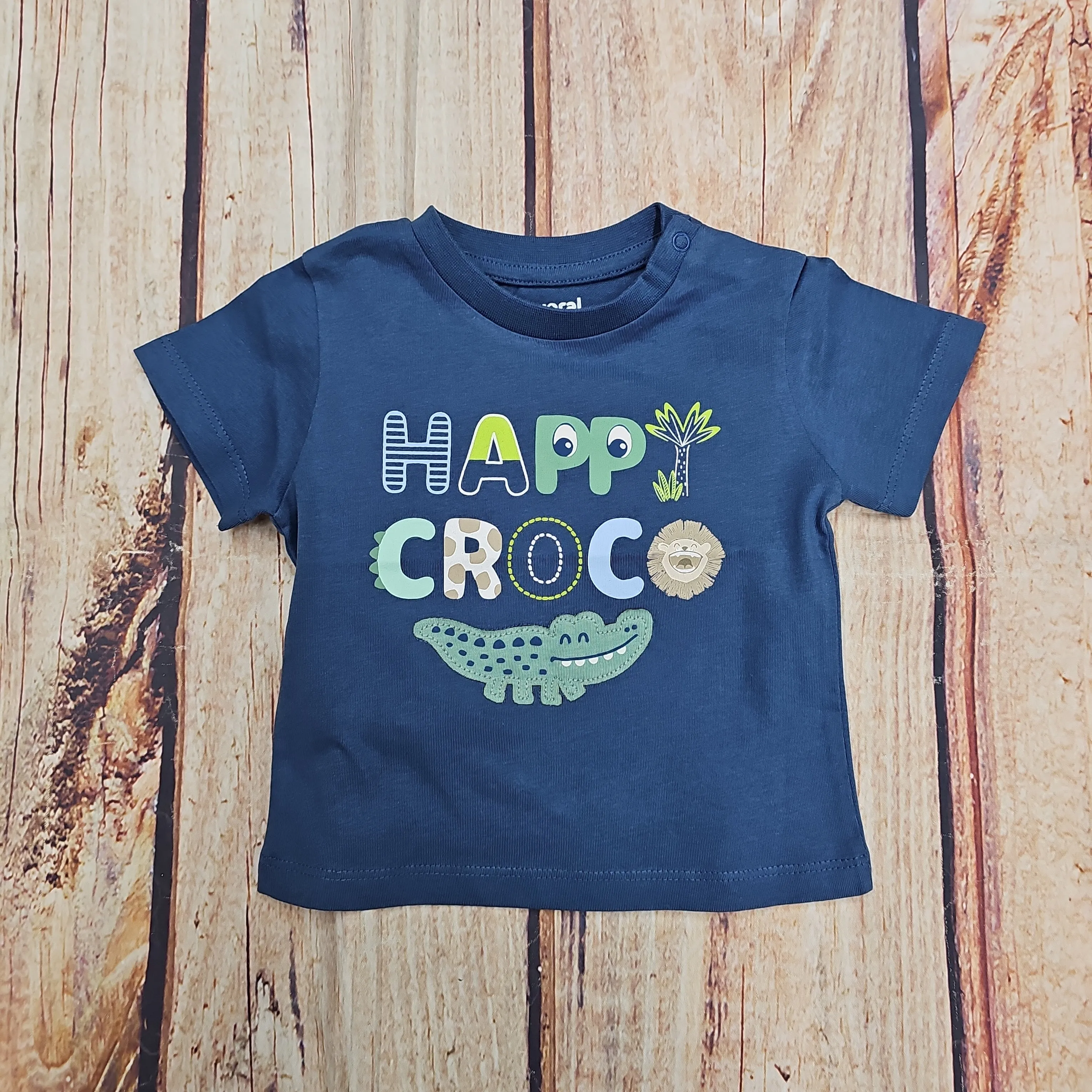 MAYORAL BOYS HAPPY CROC BLUE SHORT SLEEVE T-SHIRT 1023