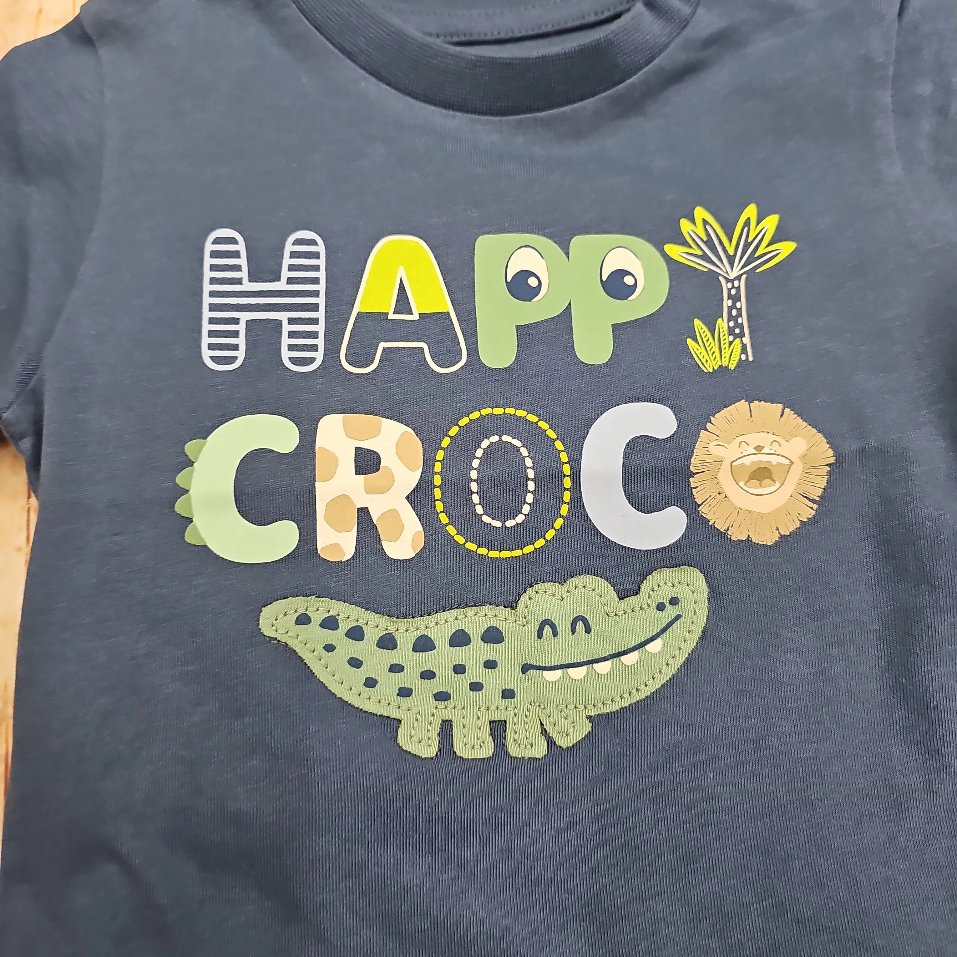 MAYORAL BOYS HAPPY CROC BLUE SHORT SLEEVE T-SHIRT 1023