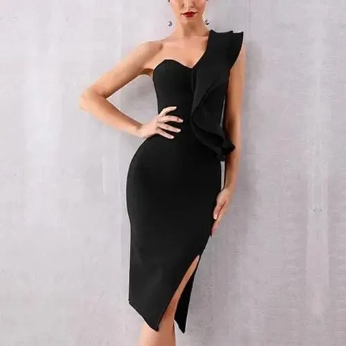 One Shoulder Bodycon Dress