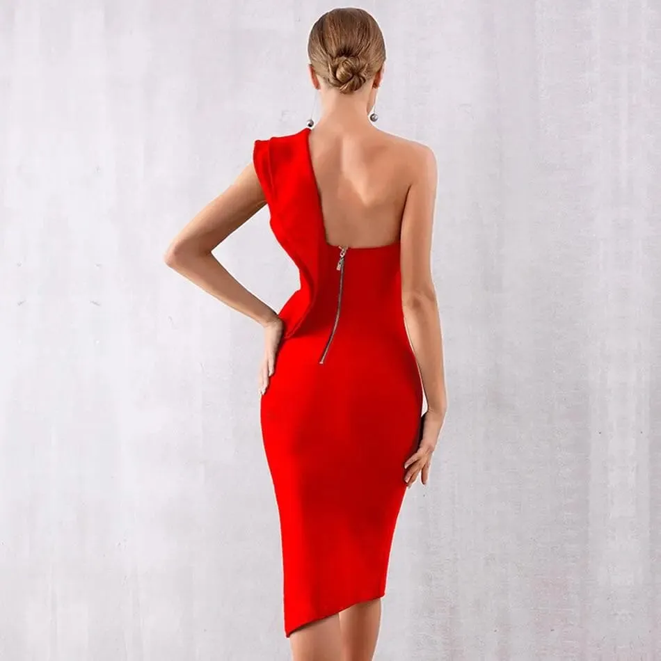 One Shoulder Bodycon Dress