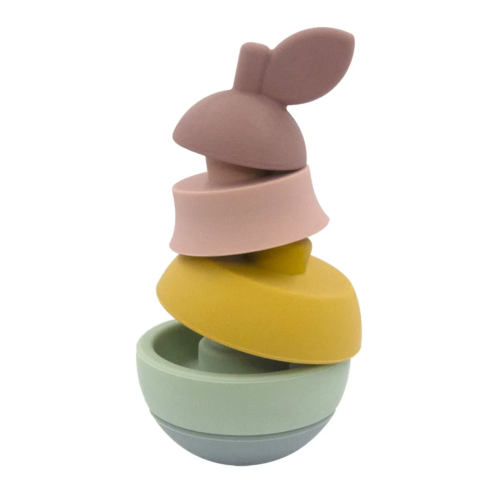 Playground Silicone Pear Stacking Puzzle