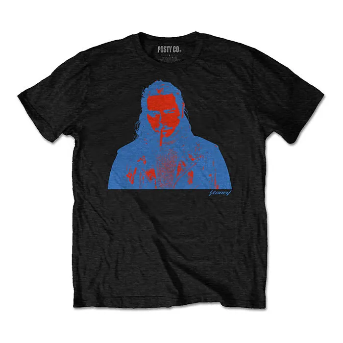 Post Malone Red & Blue Photo T-Shirt