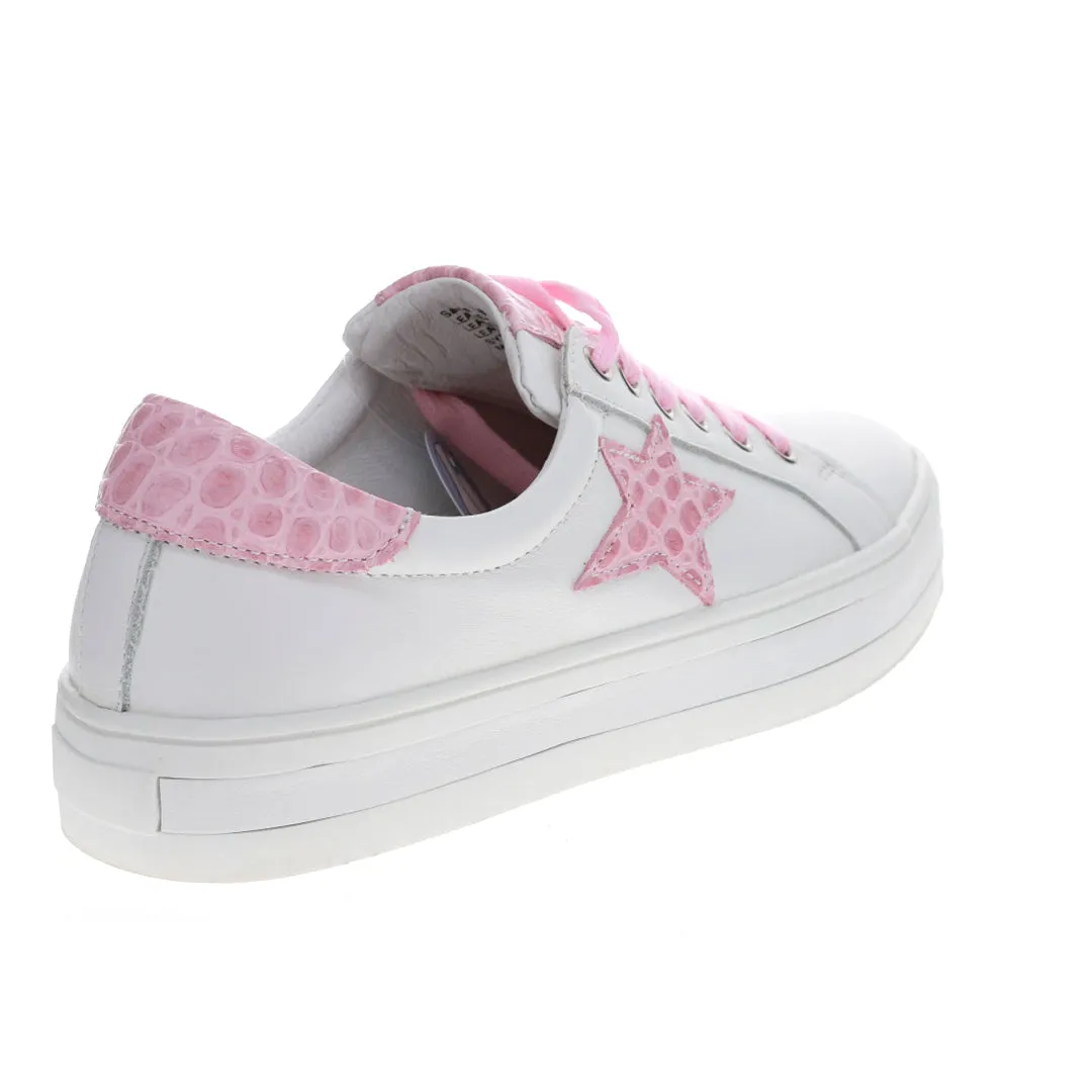 Savis - White/Pink Croc