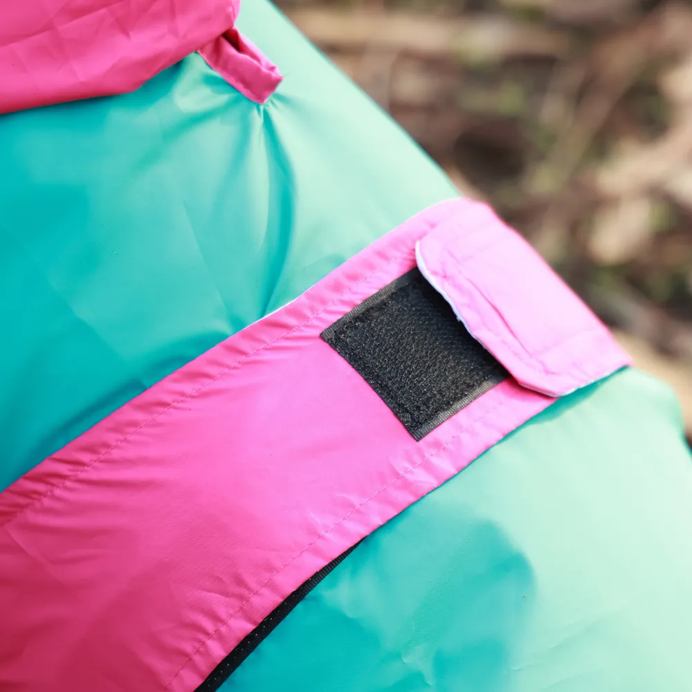 Splash Waterproof Dog Raincoat Aqua-Pink