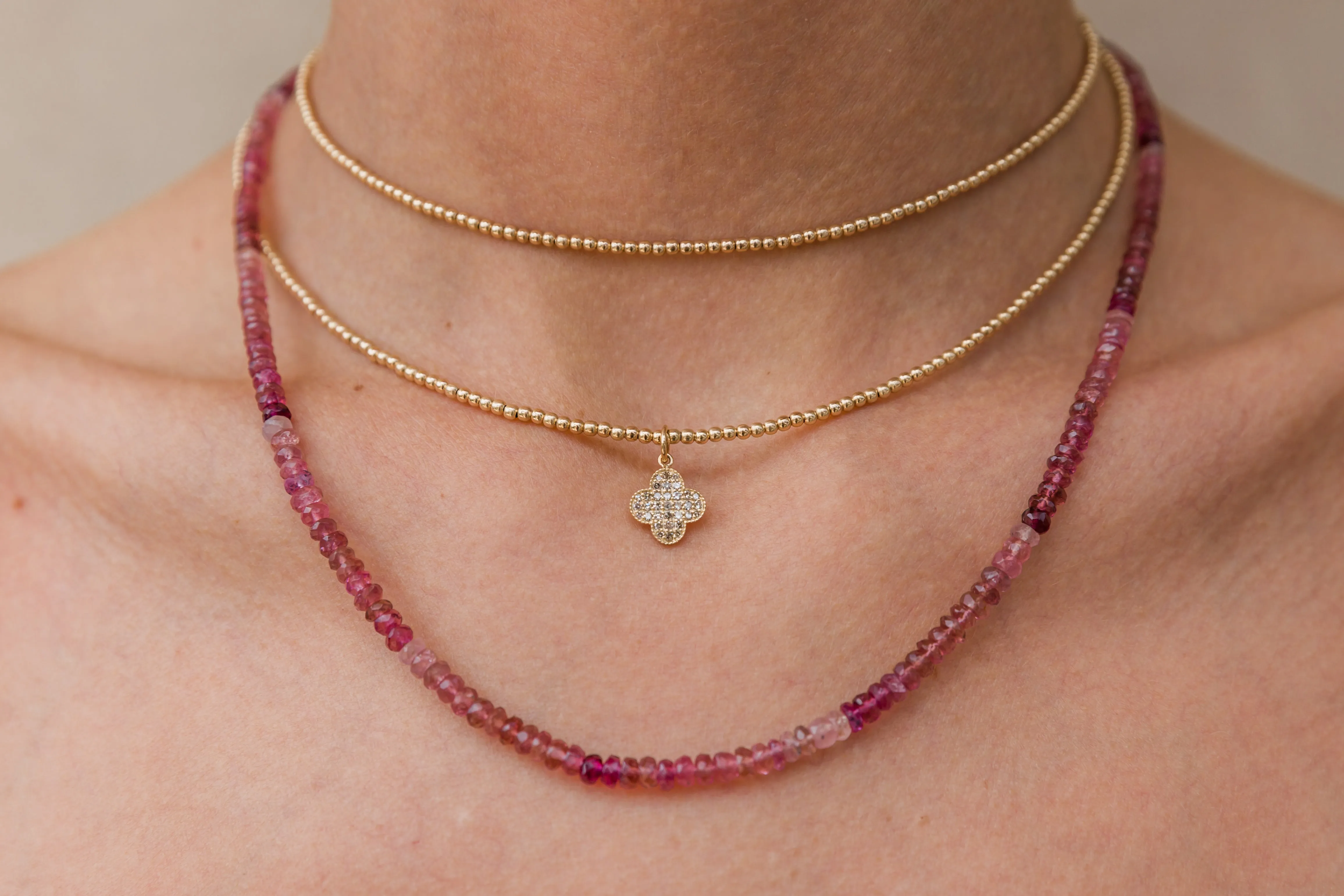 Sweet Rose Ombré Necklace