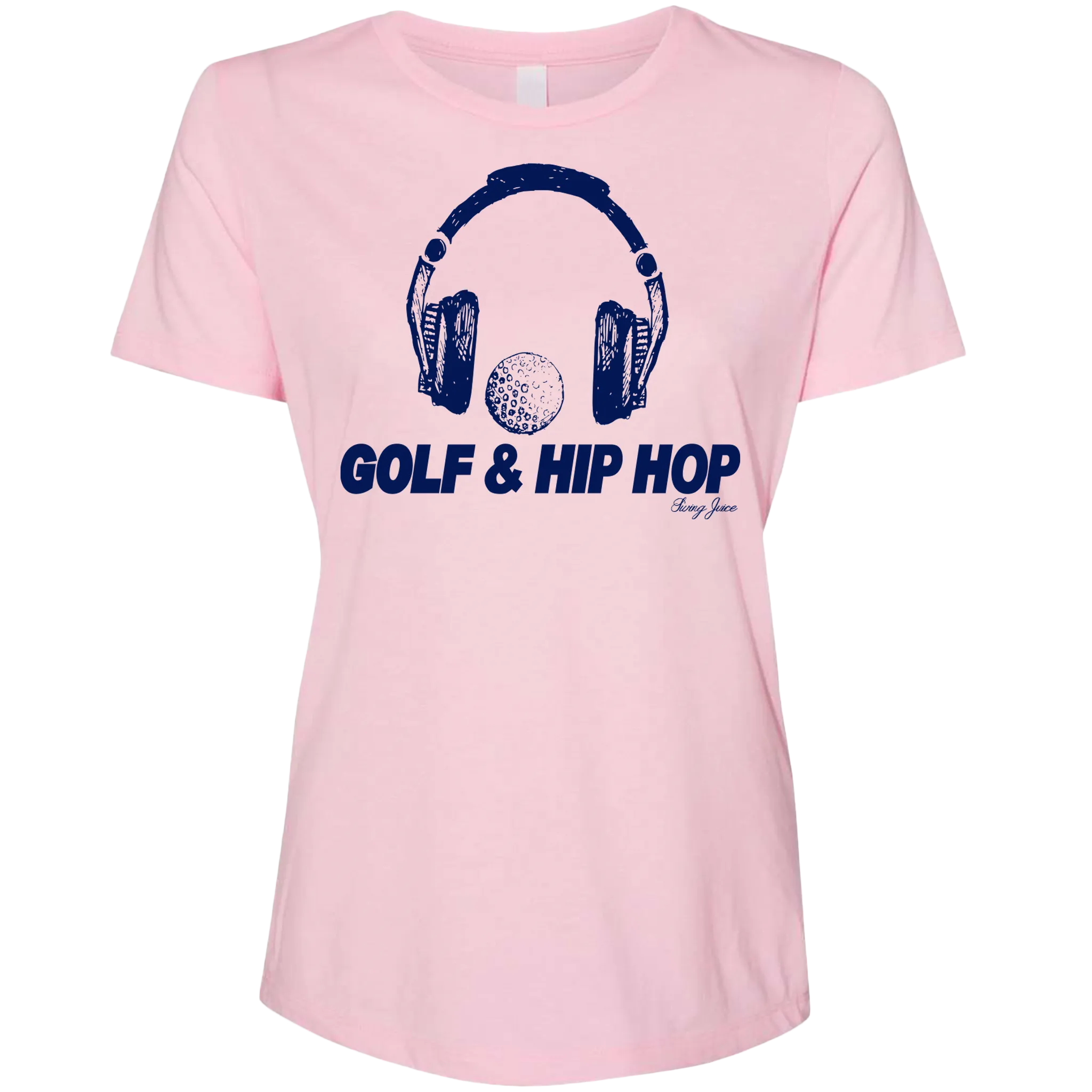 SwingJuice Short Sleeve Women's Relaxed Fit T shirt Golf & Hip Hop Pink