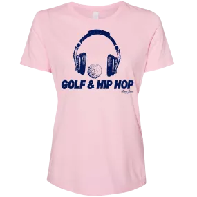 SwingJuice Short Sleeve Women's Relaxed Fit T shirt Golf & Hip Hop Pink